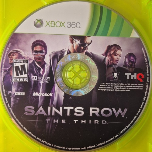 Saints Row The Third Xbox 360 Authentic Tested Disc Only