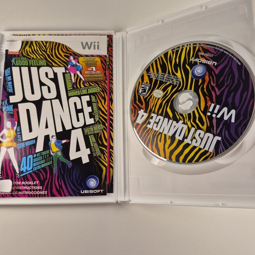 Just Dance 4 (Nintendo Wii Video Game) Complete With Manual CIB - photo 3
