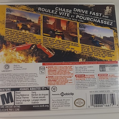 Driver: Renegade (Nintendo 3DS, 2011) Complete CIB - photo 2