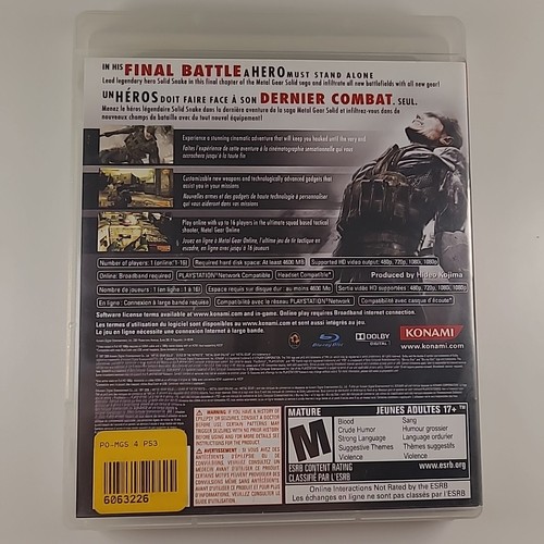 Metal Gear Solid 4 (PS3, 2008) Complete w/ Manual CIB - photo 2