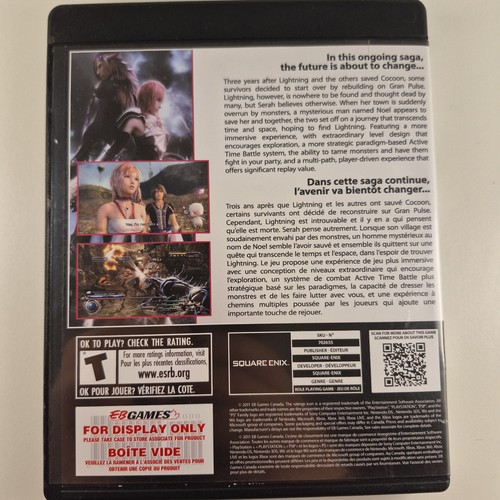 EUC Final Fantasy XIII-2 Sony PlayStation 3 2012 - photo 2