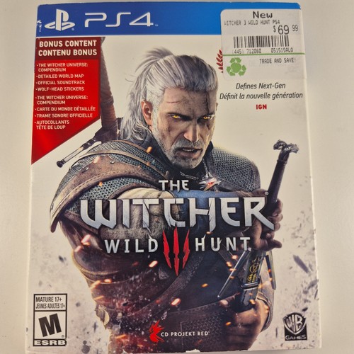 The Witcher 3 Wild Hunt PS4 Launch Edition - CIB