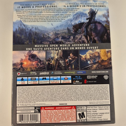 The Witcher 3 Wild Hunt PS4 Launch Edition - CIB - photo 2