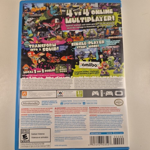 Splatoon Video Game for Nintendo Wii U - photo 2