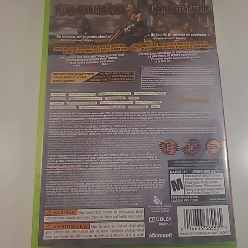 Bulletstorm: Epic Edition (Xbox 360, 2011) Complete Tested - photo 2