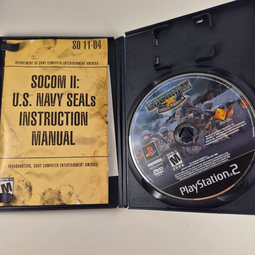 Sony PlayStation 2 - Socom 2 U.S Navy Seals, CIB, Tested! - photo 3