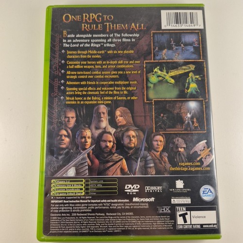 Lord of the Rings The Third Age Microsoft Xbox CIB - photo 2