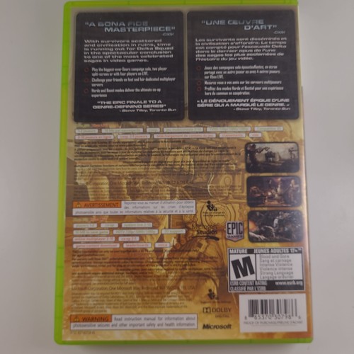 Gears of War 3 (Xbox 360, 2011) CIB Authentic - photo 2