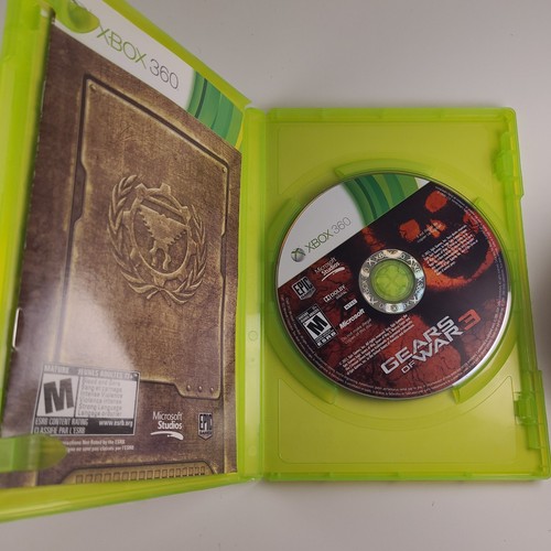 Gears of War 3 (Xbox 360, 2011) CIB Authentic - photo 3