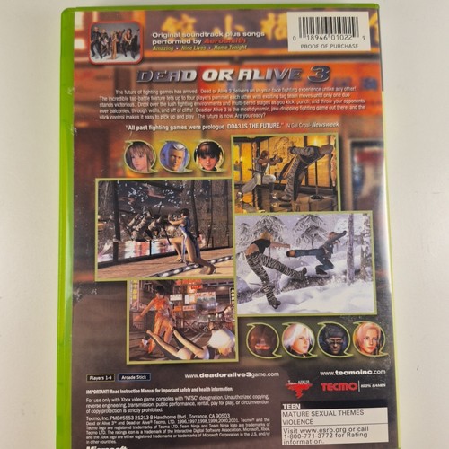 Dead or Alive 3 - Microsoft Xbox - Complete In Box Cib - photo 2