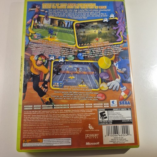Sega Superstars Tennis Xbox 360 Video Game Sonic The Hedgehog - photo 4