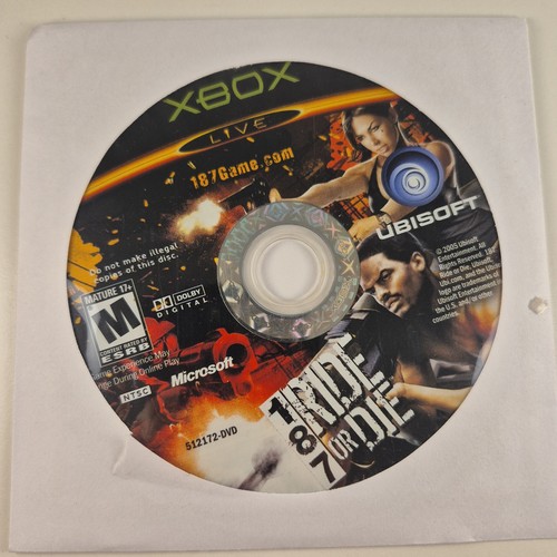187: Ride or Die (Microsoft Xbox, 2005) Disc Only