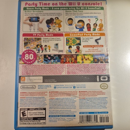 Wii Party U (Nintendo Wii U, 2013) Tested And Works No Manual - photo 2