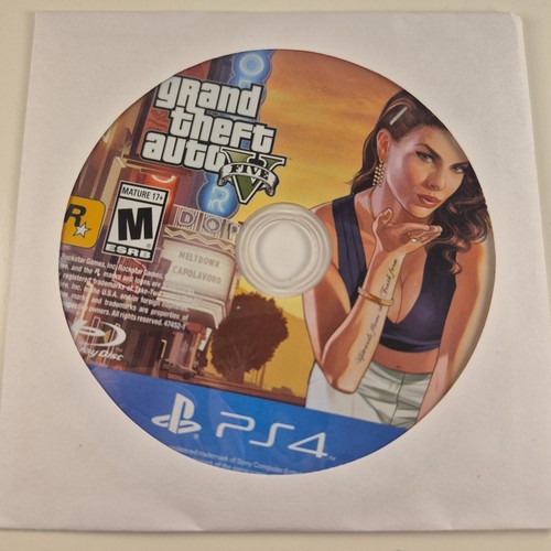 Grand Theft Auto V GTA 5 (Sony PlayStation 4, 2014) PS4 Disc