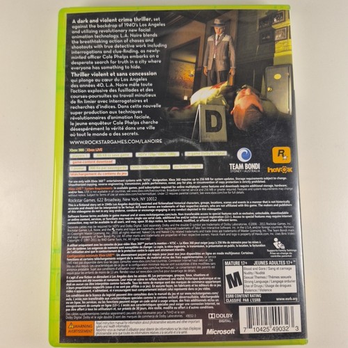 L.A. Noire (Xbox 360) CIB - photo 2