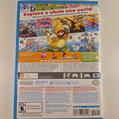 Super Mario 3D World (Nintendo Wii U, 2013) CIB Complete - Teste - photo 2