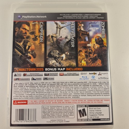 Call of Duty Black Ops II - Sony Playstation 3 - 2012 - photo 2