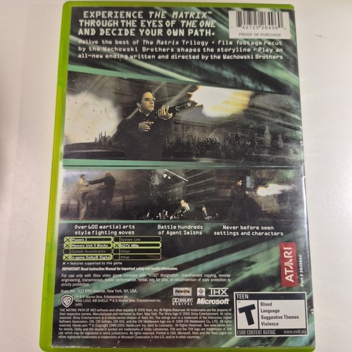 The Matrix Path Of Neo (Microsoft XBOX, 2005) CIB - photo 2
