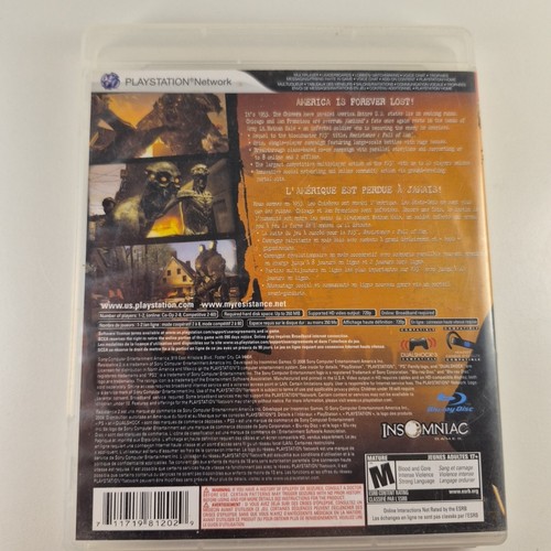 Resistance 2 (Sony PlayStation 3, 2008) COMPLETE & TESTED - photo 2