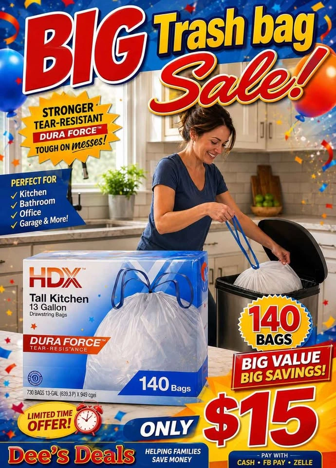 Big Trash Bag Sale 140 bags only $15!! - photo 2