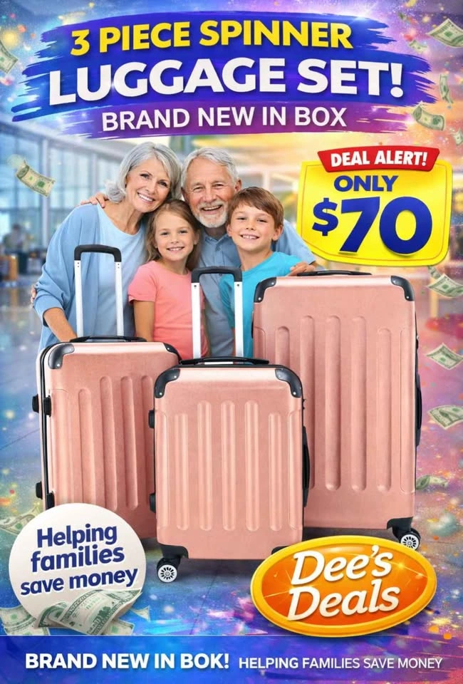 3 Piece Spinner Luggage Set BRAND NEW IN BOX ONLY $70 - photo 2