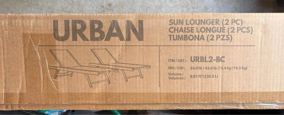Set of 2 Outdoor Chaise Lounge Chairs - photo 5