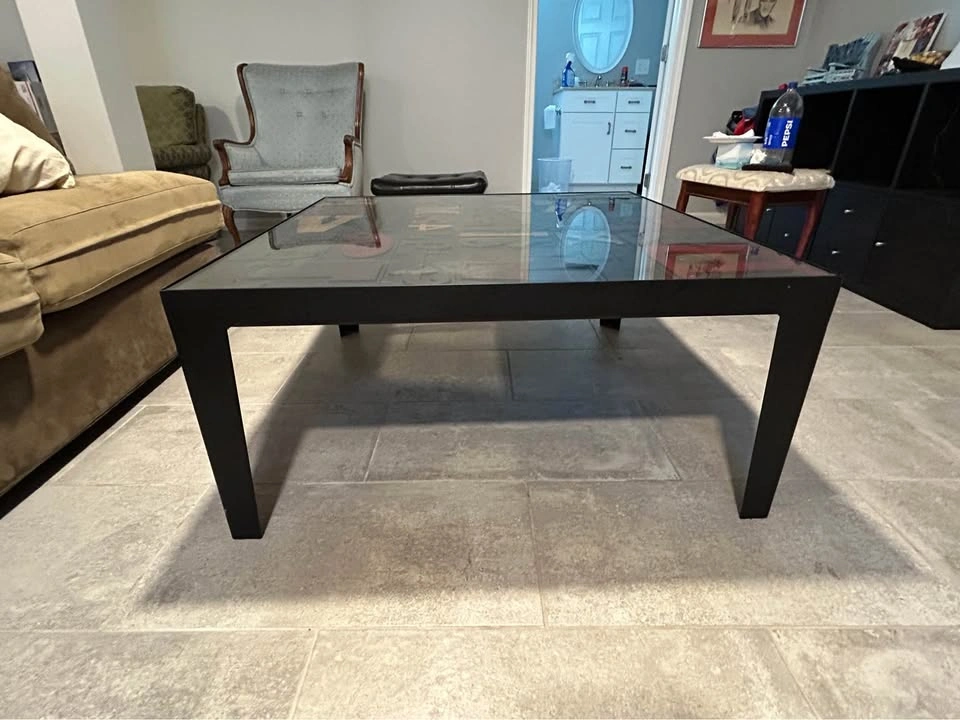 Crate & Barrel Alpha Coffee Table – Rare Discontinued Typography - photo 4