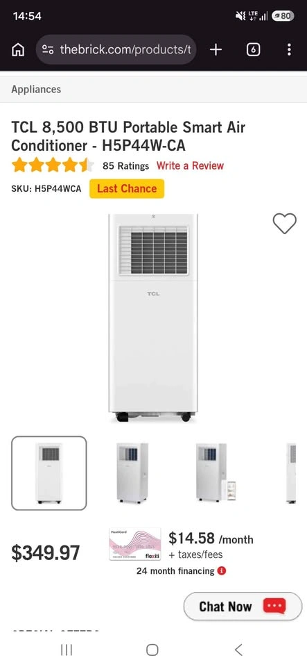 TCL 8500 BTU Air Conditioning unit - photo 5
