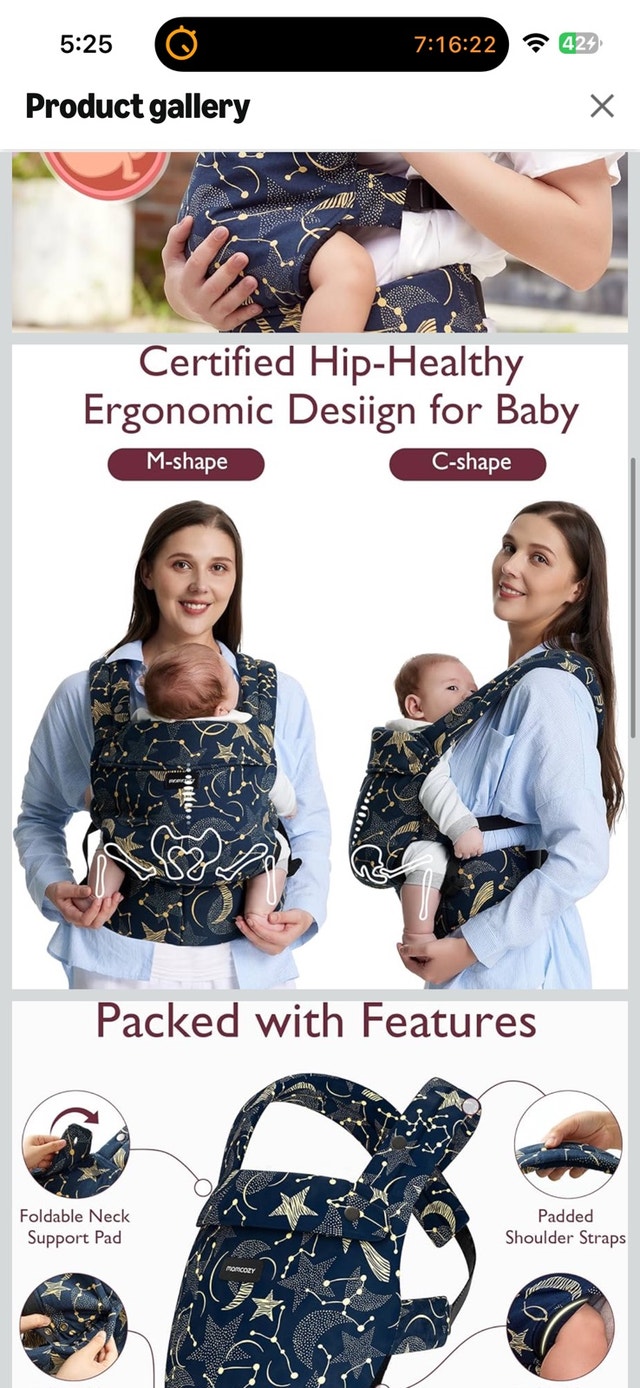 Momcozy Baby Carrier - photo 2