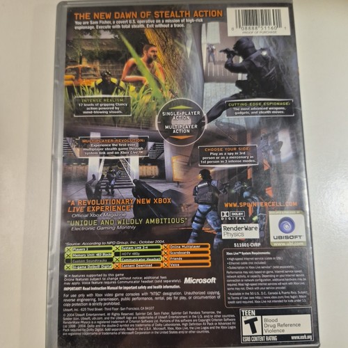 Tom Clancy's Splinter Cell: Pandora Tomorrow (Xbox, 2004) - photo 2