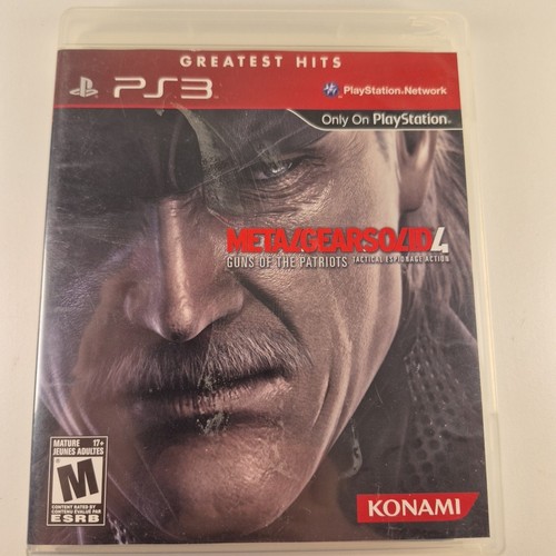 Metal Gear Solid 4 Greatest Hits Sony PlayStation 3 PS3 CIB