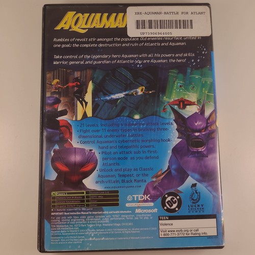 Aquaman: Battle for Atlantis (Microsoft Xbox, 2003) Complete - photo 2