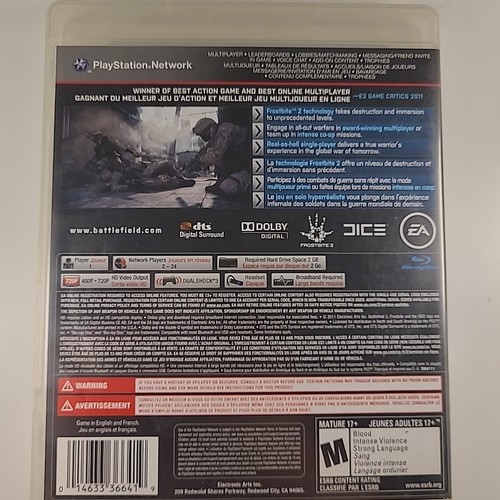 Battlefield 3 (Sony Playstation 3) - Complete In Box - photo 2