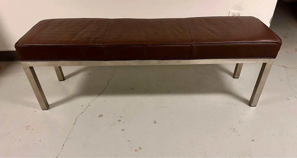Room & Board Parsons Leather Bench – 58" – Brown Leather - photo 2