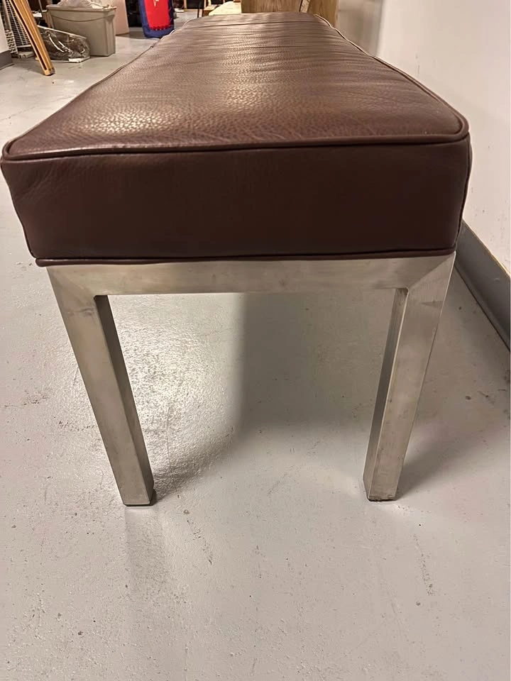 Room & Board Parsons Leather Bench – 58" – Brown Leather - photo 5