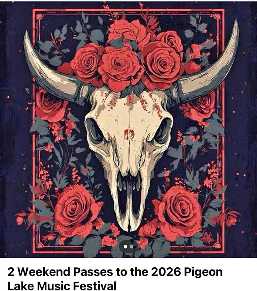 2 Weekend Passes to the Pigeon lake music festival