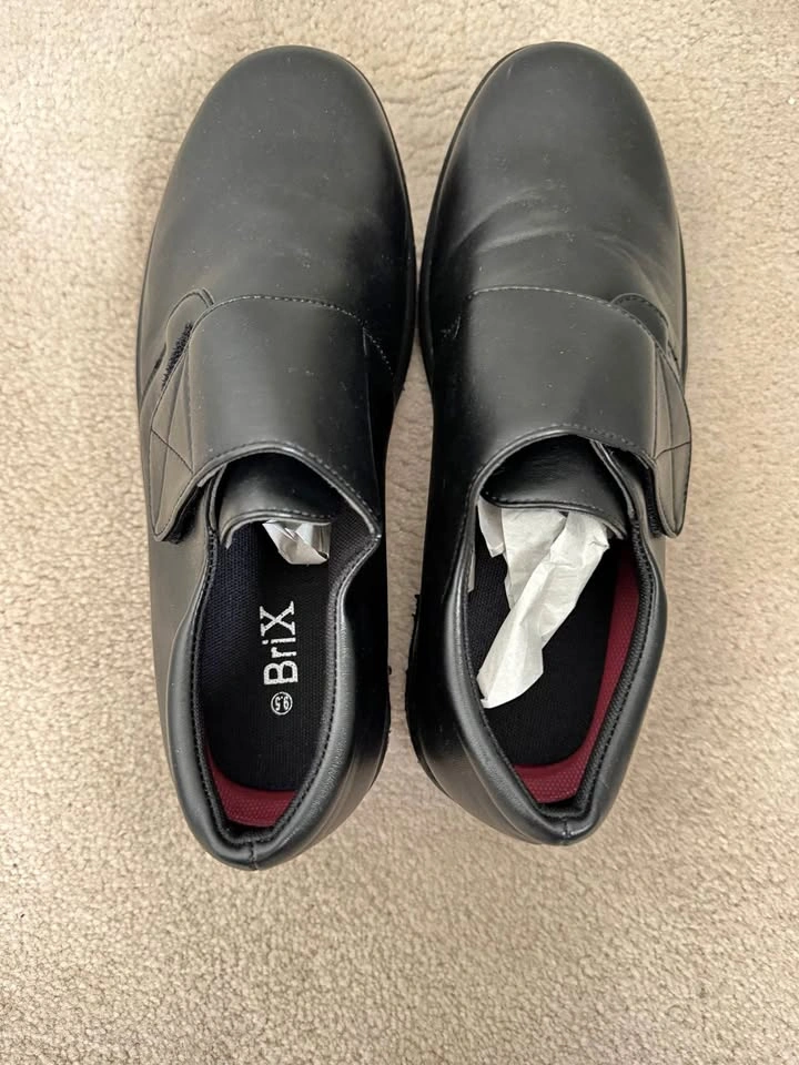 BriX Black Work Shoes – Cool, Comfortable, Easy On/Off