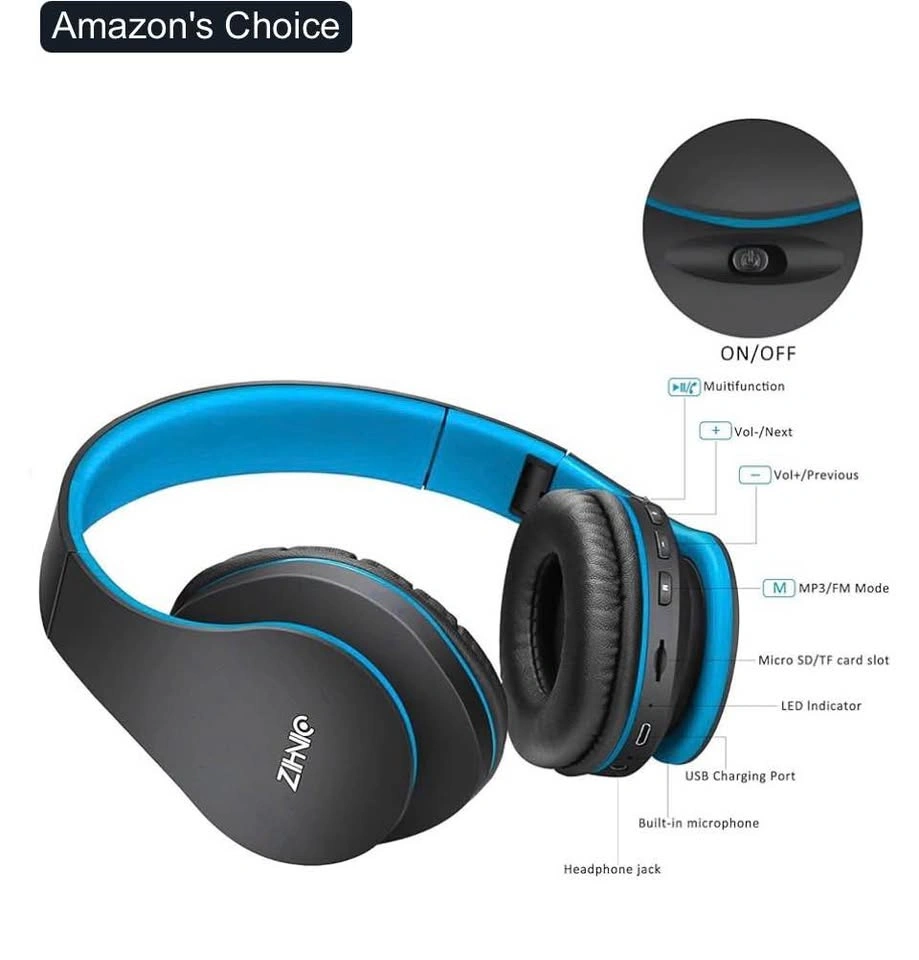 Bluetooth Over-Ear Headphones - Foldable Wireless Headset - photo 2