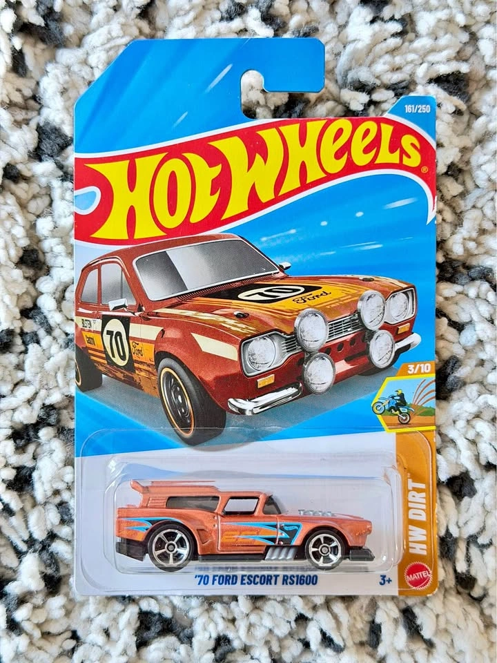 Hot Wheels Error Card Ford Escort/ Gone Mad
