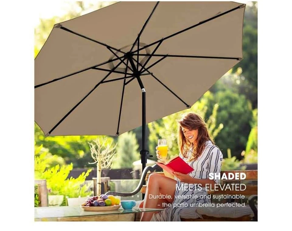 Brand New 9ft Outdoor Patio Umbrella with Base