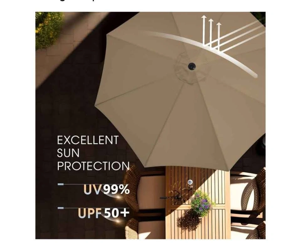 Brand New 9ft Outdoor Patio Umbrella with Base - photo 2