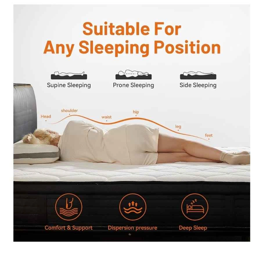 Brand New 10" Twin Hybrid Mattress - Memory Foam & Springs - photo 5