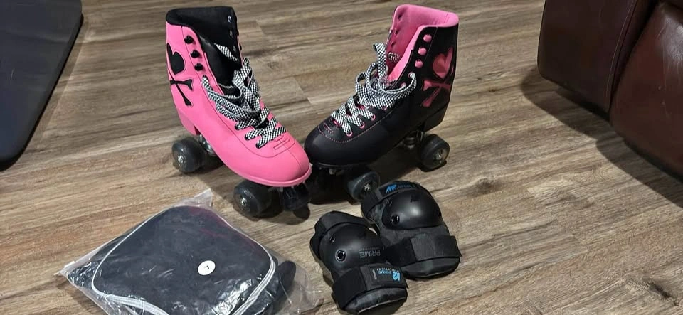 RARE Dolls Kill x tokidoki Helter Skelter Roller Skates + Pads