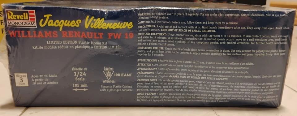Revell Monogram 1:24 1997 Williams Renault FW 19 Model Kit - photo 5