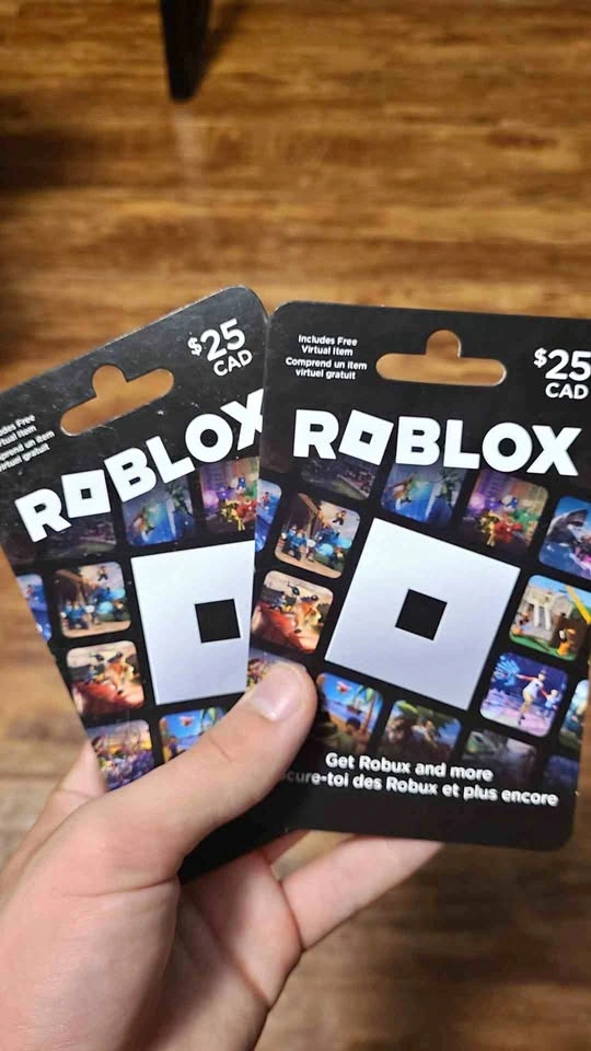 Two $25 Roblox Gift Cards Not scratched STILL VALID