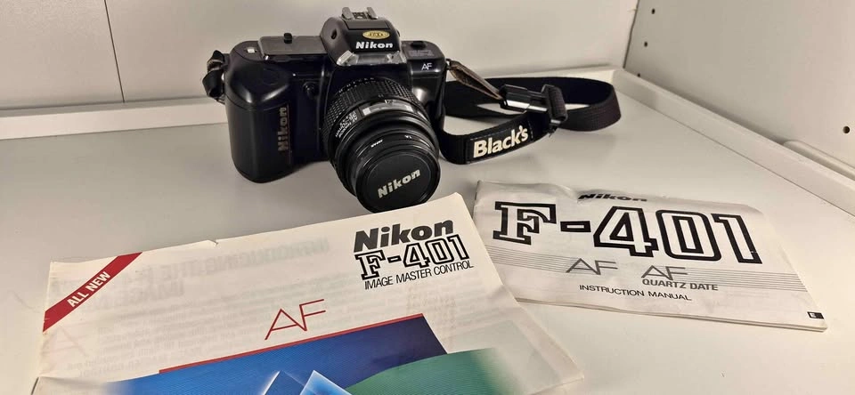 Nikon F-401 AF Film Camera with 35-70mm Lens and Camera Bag