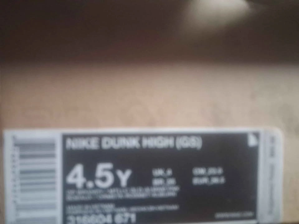 Nike dunk high girls 4.5y - photo 2