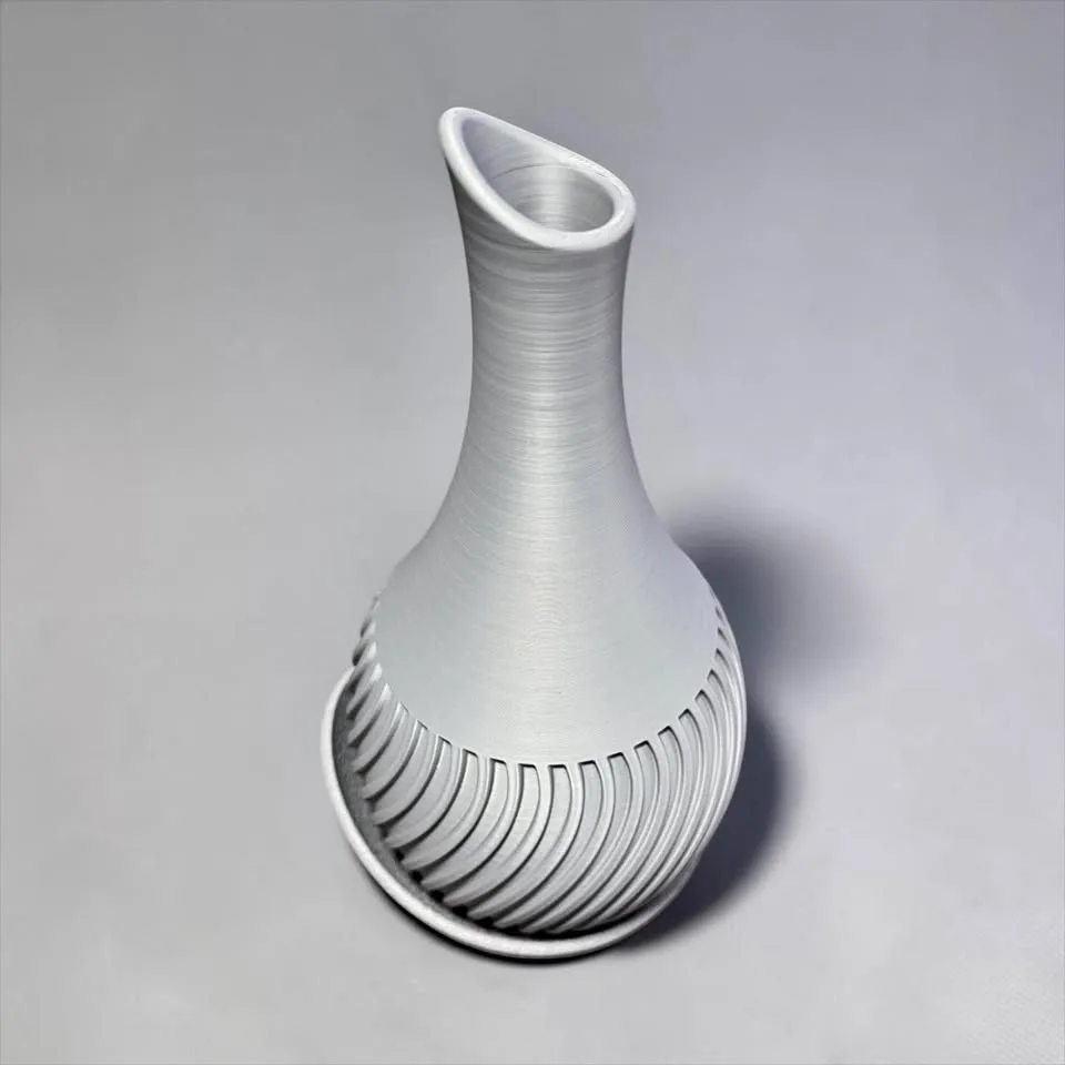 Modern Wavy Decorative Vase | 3D Printed | Minimalist Home Decor - photo 2