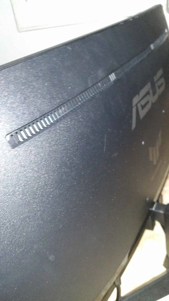 Asus curved monitor half broken screen - photo 2