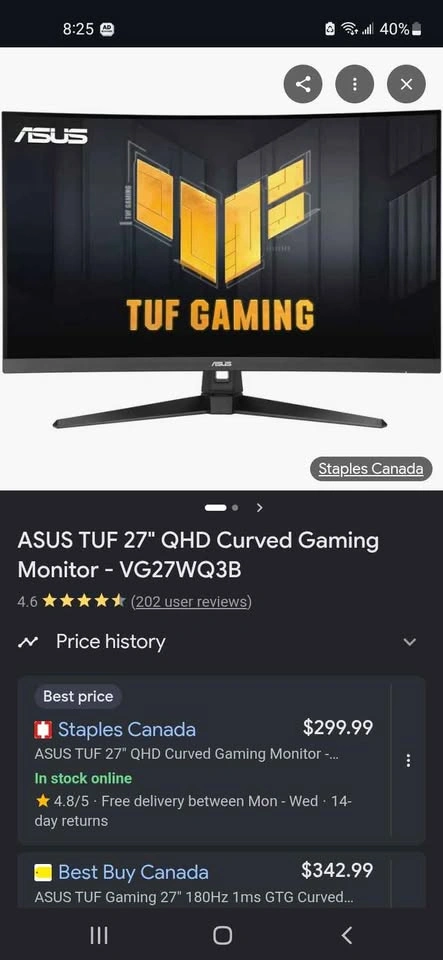Asus curved monitor half broken screen - photo 4